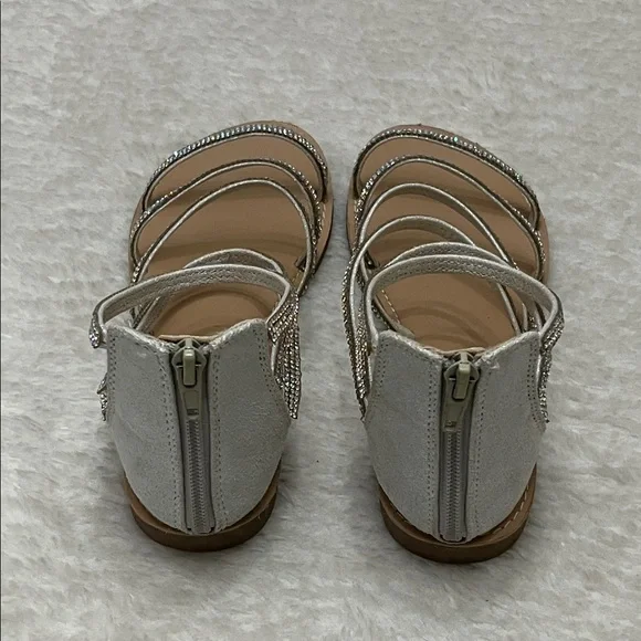 Silver Rhinestone Gladiator Evening Sandals - Picture 5 of 8